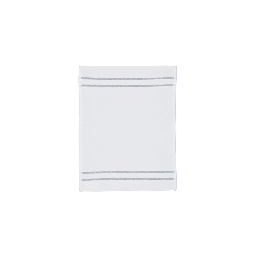 Полотенце 37x50 Feiler La Glamour Weis-Silber бело-серебристое