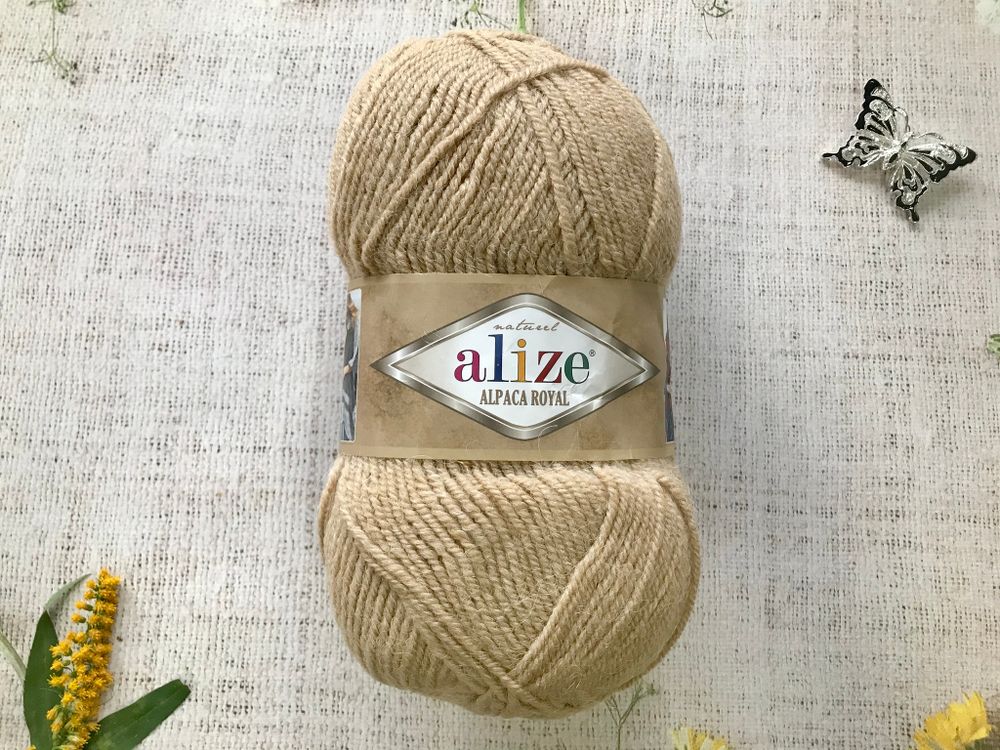 Пряжа ALIZE &quot;Alpaca royal&quot; 262 светло-бежевый