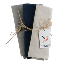 Сервировочная салфетка льняная 45х45 Essential бежевая Tkano