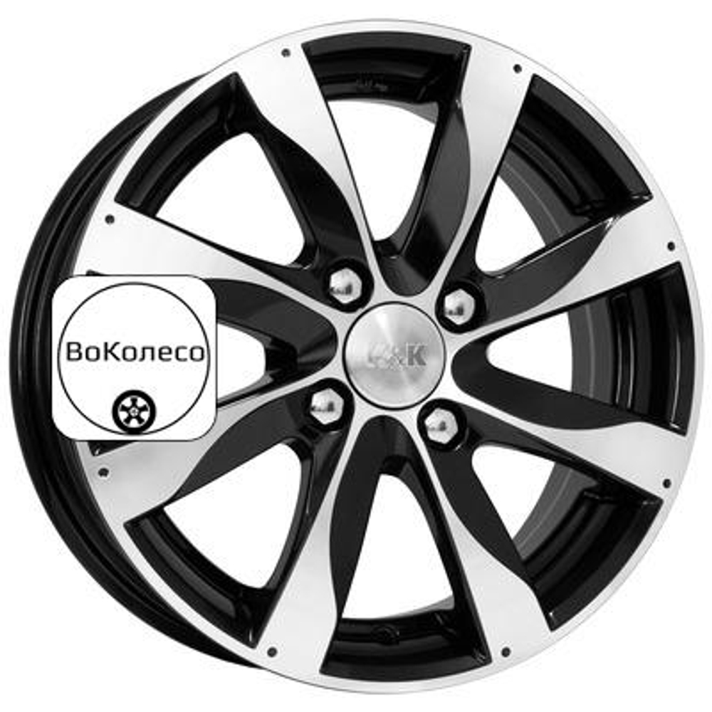 6x15/4x108 ET38 D67,1 Джемини (КС617) Алмаз черный K&K