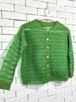 Кардиган спицами из полосок "Elton"