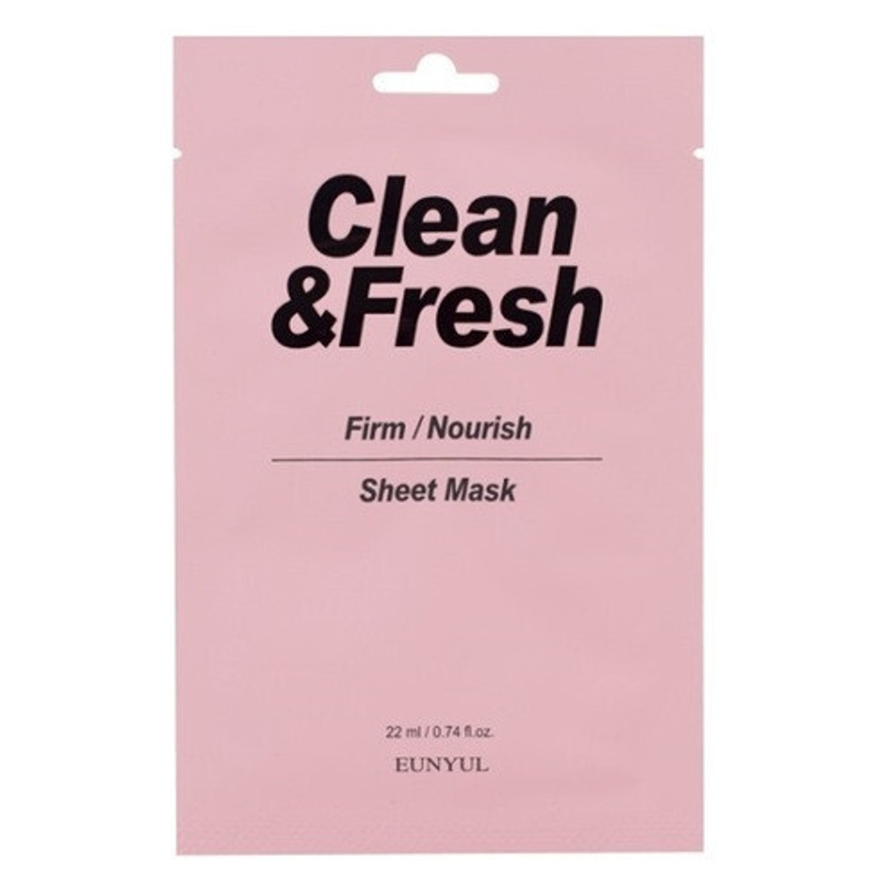Маска тканевая для питания и укрепления кожи Eunyul  Clean&fresh firm/nourish sheet mask, 22 мл