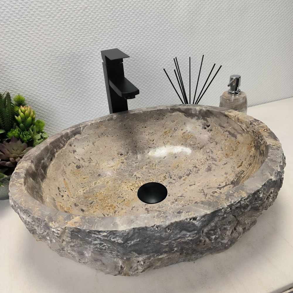 Раковина из оникса Erozy Grey EO-62568 52*42*15 0093
