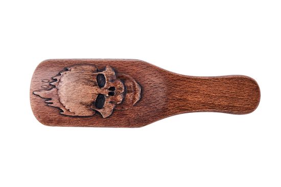 Щетка для укладки волос и бороды DEWAL "BARBER STYLE", с ручкой ,натуральная щетина, 8-рядная