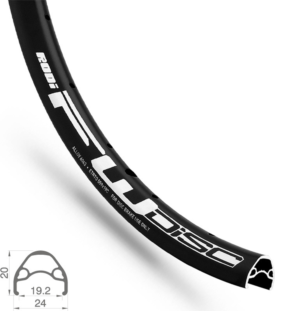 Обод Rodi 27,5" 584x19 FW Disc 32H, черный