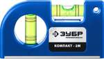 ЗУБР КОМПАКТ - 2М, 85 мм, магнитный компактный уровень, Профессионал (34551)