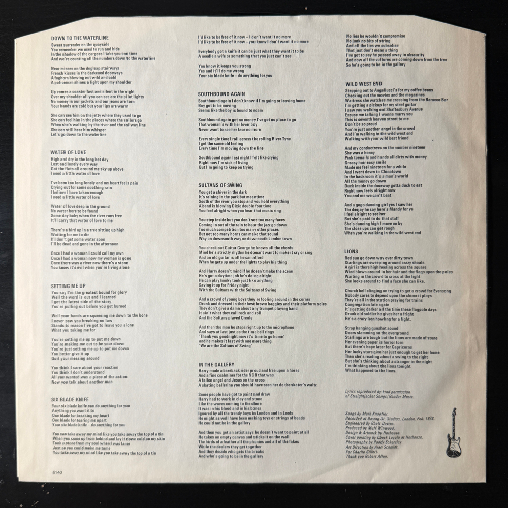 Dire Straits - Dire Straits (Скандинавия 1978г.)