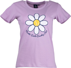 Женская теннисная футболка Monte-Carlo Country Club Silkscreen Print T-Shirt - Pink