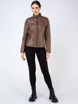 Куртка кожаная демисезонная