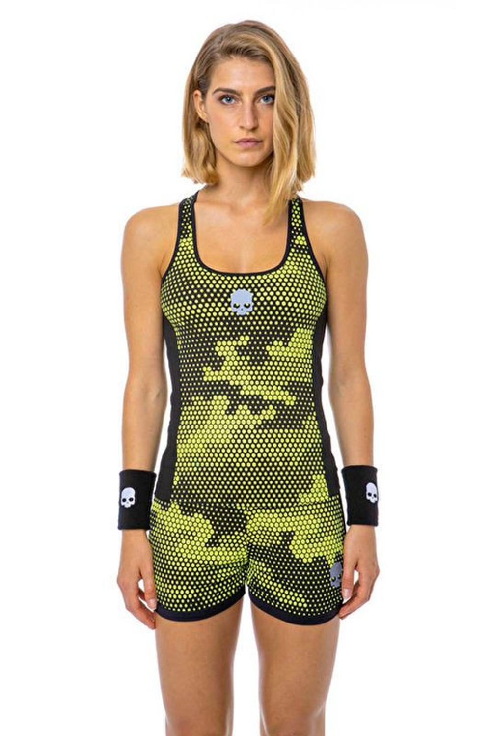 Женский топ теннисный Hydrogen Tech Camo Tank Top - желтый