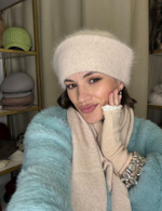 Косынка облегченная светло-бежевый меланж