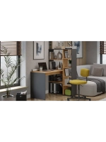 Стол письменный и шкафом Дуб Крафт Золотой 90х110х140 см