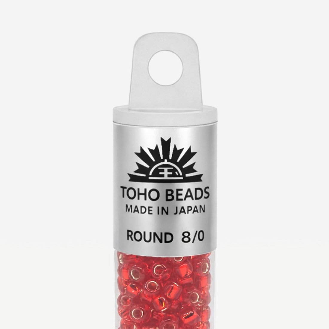 Японский бисер TOHO Round 8/0 (№25B), с внутренним серебрением, прозрачный