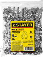 STAYER DIN 741 6 мм, зажим троса, 80 шт (30535-06)