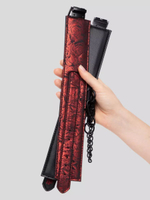 Изысканный набор фиксаций на кровати Reversible Under Mattress Restraint Set (Цвет: красный с черным)