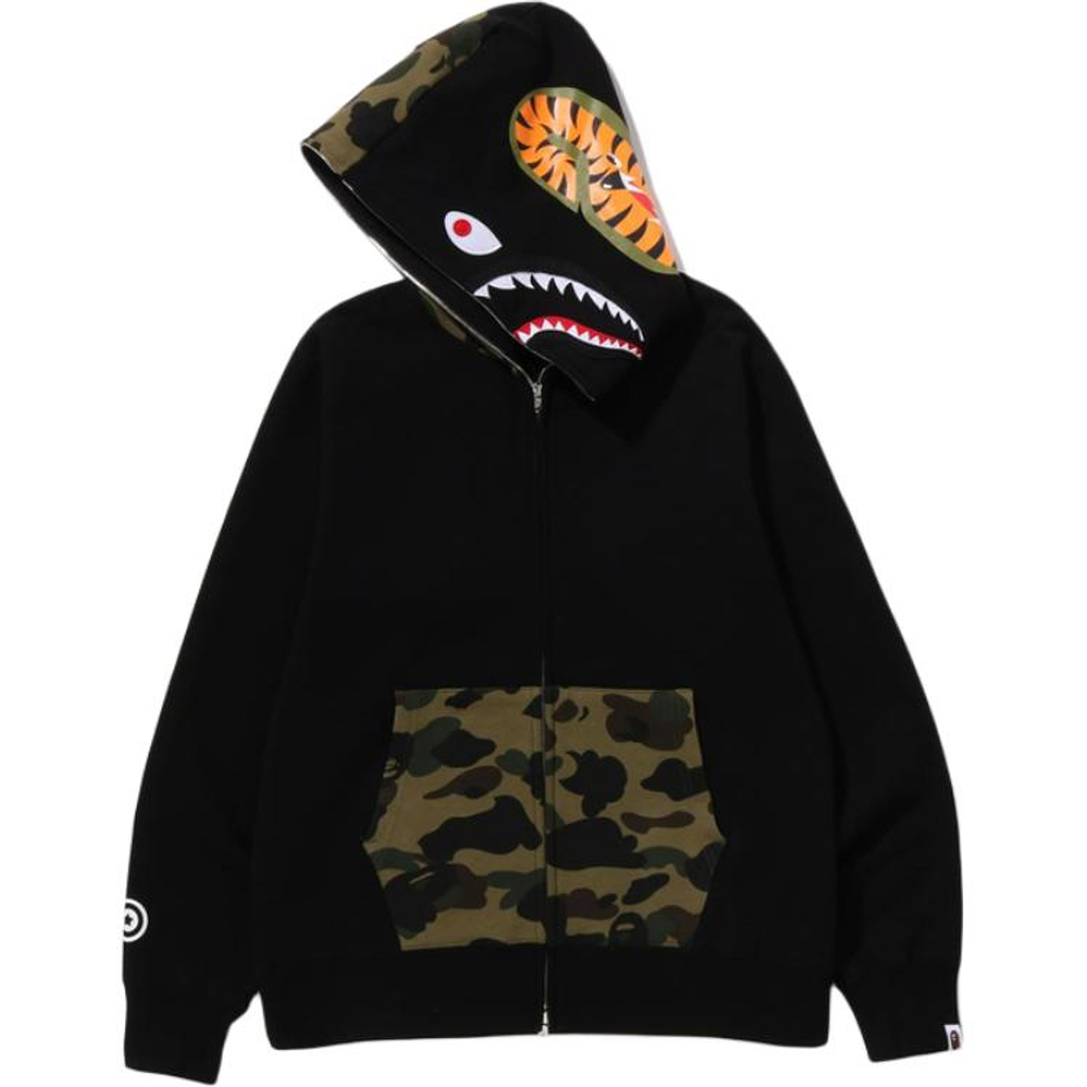 A Bathing Ape Bathing Ape Sweatshirts Cotton Moderate No Fleece Lined Regular Zip Closure 0zxswmx05151p