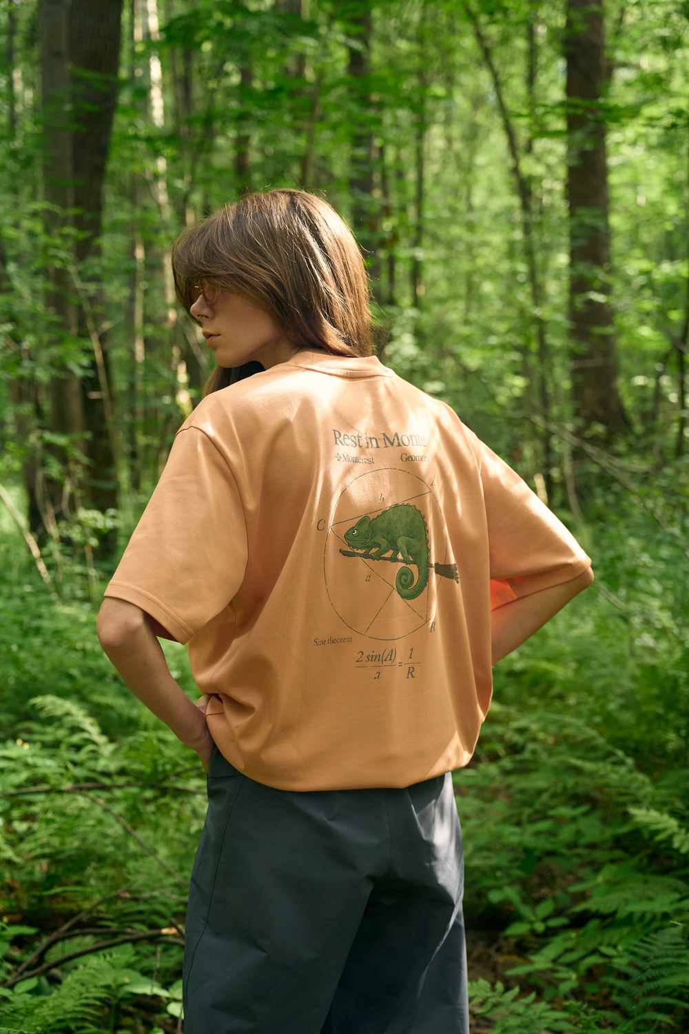 Футболка Nothomme Mountain Wild 5A AntiBacterial T-Shirt «Peach Tangerine"