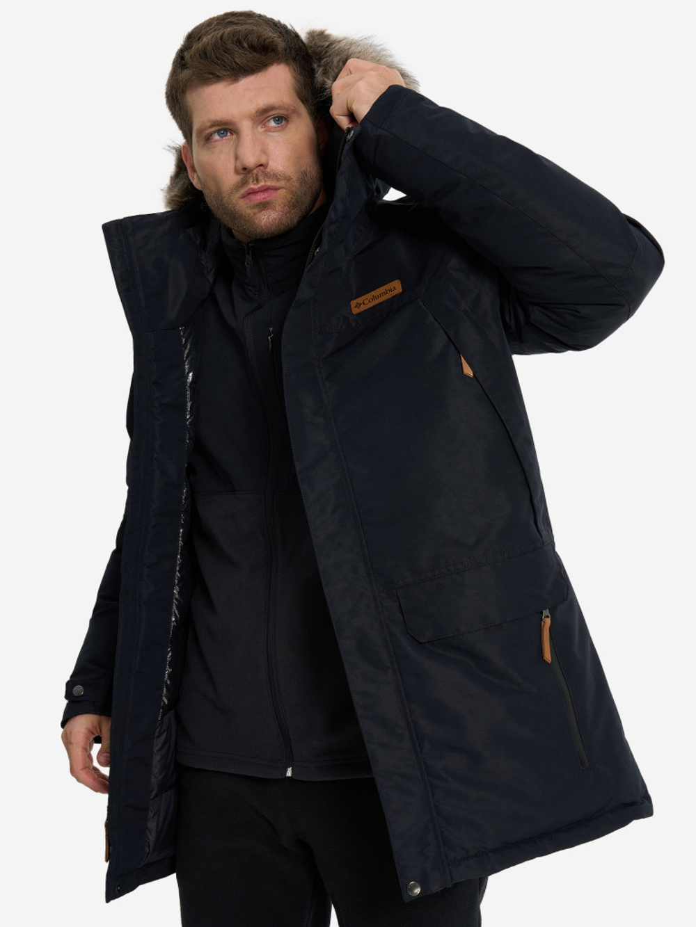 2122901-010 Куртка пуховая мужская Columbia South Canyon II Long Down Parka черный