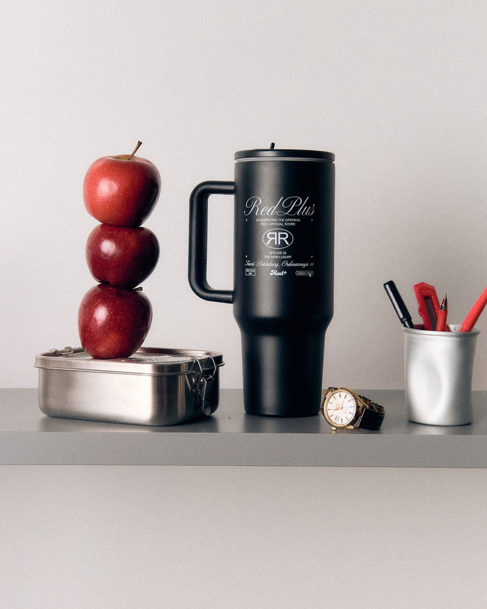 Термокружка RedPlus (1.18L) Черный