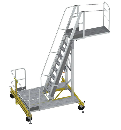 Вышка-стремянка алюминиевая для нефтяной промышленности MEGAL ВСА-4.2Н2 (2,8-4,2) -1