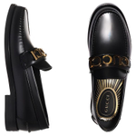 GUCCI Leather Loafers Black