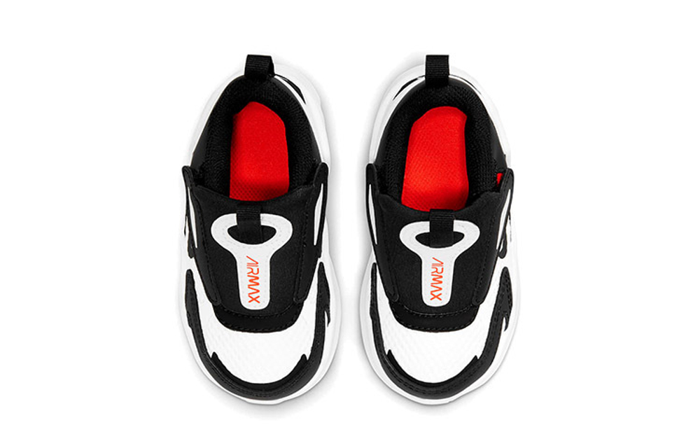 Baby Nike Air Max Bolt low-cut running shoes black and white