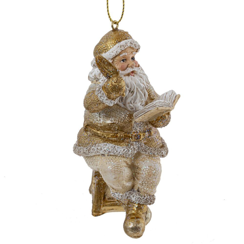 GAEM Фигурка декоративная подвесная "Дед Мороз", L4,5 W5,5 H9,5 см
