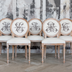 Стул Объект мечты Монограмма буквы H