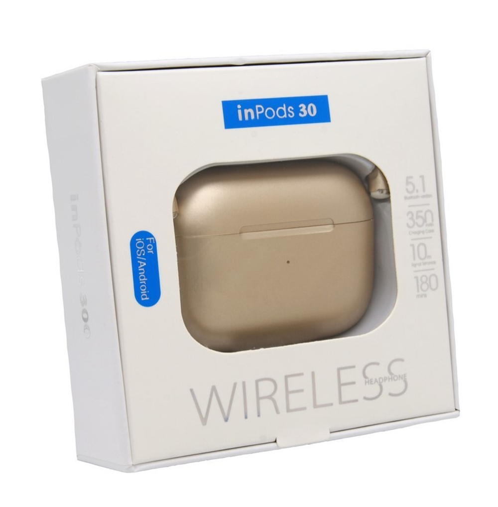 Беспроводные наушники TWS InPods 30 (золото)