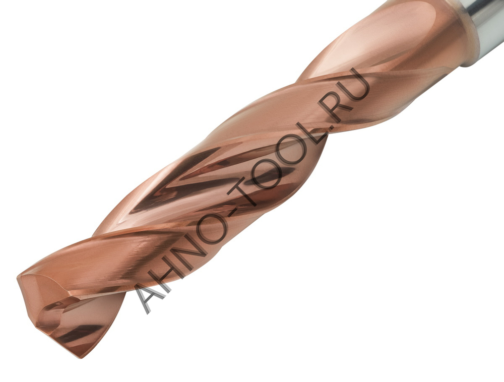 Сверло 10.6мм  твердосплавное 3D без подвода СОЖ. SP-X800031060 VHM AHNO по стали, чугуну, нерж. и ж