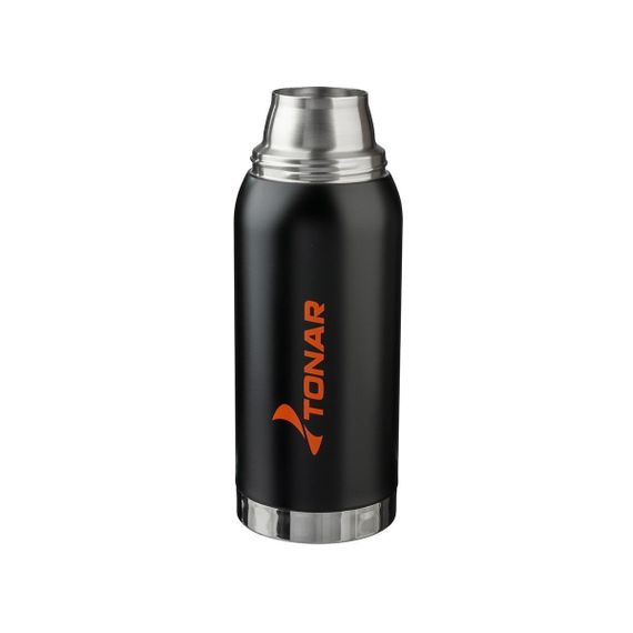 Термос TONAR 1000ML HS.TM-039  черный (2 крышки-кружки)
