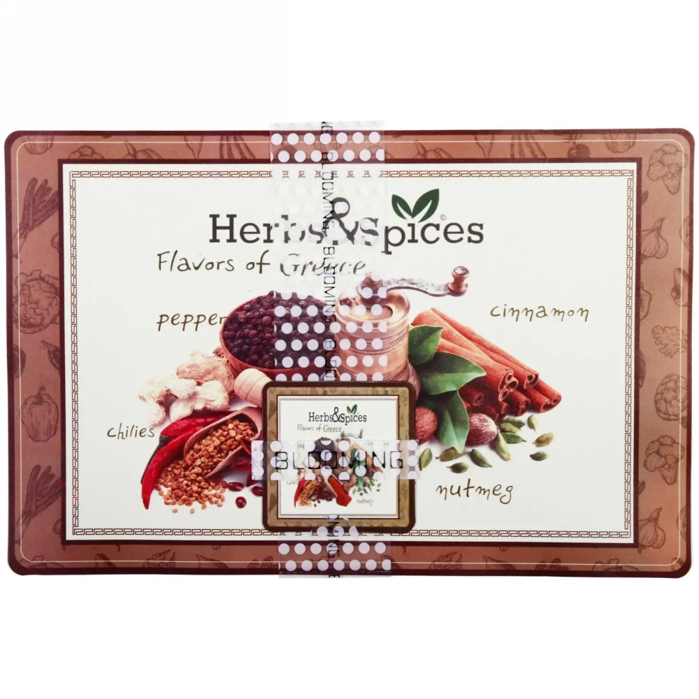 Салфетка на стол 43*28см в наборе 6+6шт «Пряности»