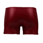 Кожаные трусы мужские на молнии Ohyeah "Хипсы" бордовые, S