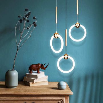 Подвесной светодиодный светильник 90165/1 золото Rim Eurosvet