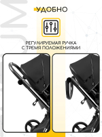 Детская коляска AmaroBaby Tutum 2 в 1 черный