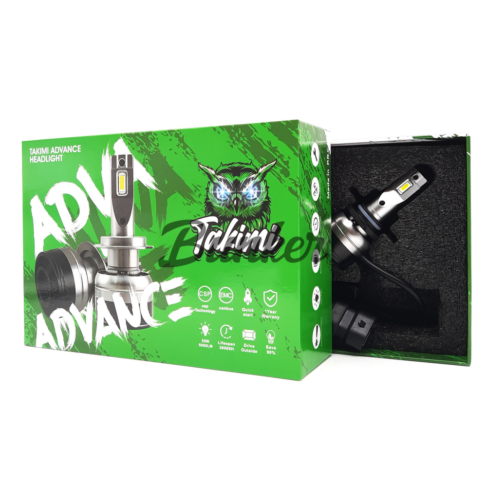 Светодиодные автомобильные LED лампы TaKiMi Advance HB3 (9005) 6500K 12V