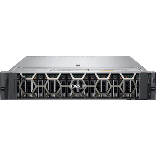 Сервер Dell PowerEdge R760xs (up to 16x2.5" SAS/SATA/NVMe), Rack, 2U / iDRAC9 Enterprise / Rails / Bezel / 3Y WR / 1 x Intel Xeon Silver 4410Y 12C 150W 2,00 GHz / 4 x 16GB RDIMM, 4800MT/s Single Rank / 2 x 960GB SSD SATA Read Intensive 6Gbps 2.5" Hot Plug