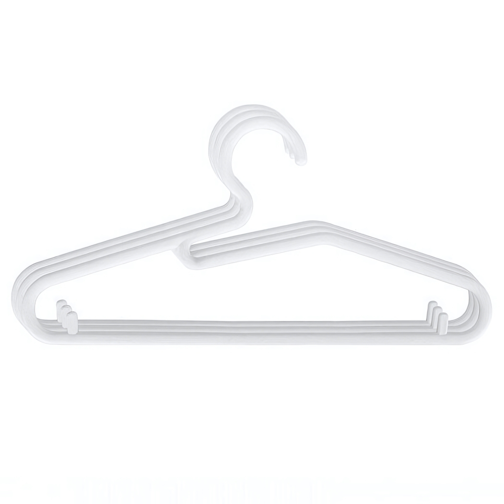 Комплект вешалок для детской одежды размер 34 см (белый)