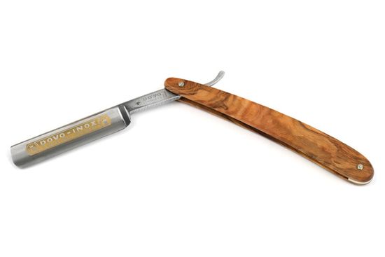 Бритва опасная Dovo, ручка- оливковое дерево, 5/8", 1/1