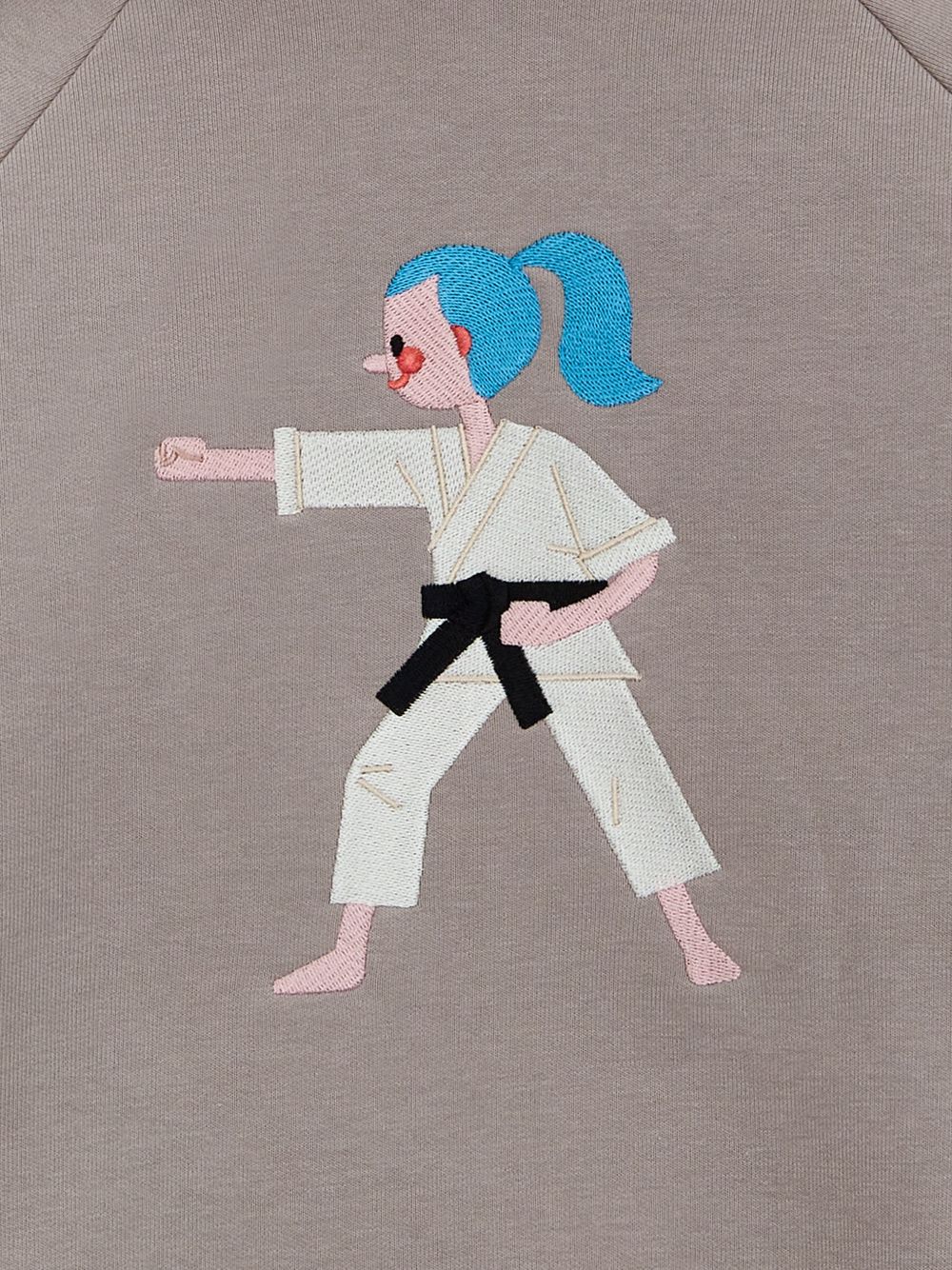 Худи серо-бежевый ЕДИНОБОРСТВА