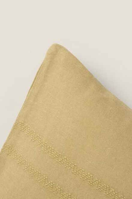 ZARA HOME ЛЬНЯНОЙ ЧЕХОЛ ДЛЯ ДЕКОРАТИВНОЙ ПОДУШКИ, ЗЕЛЕНЫЙ