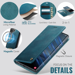 Чехол-кошелек CaseMe 2 in 1 MagSafe Samsung Galaxy S23 Ultra