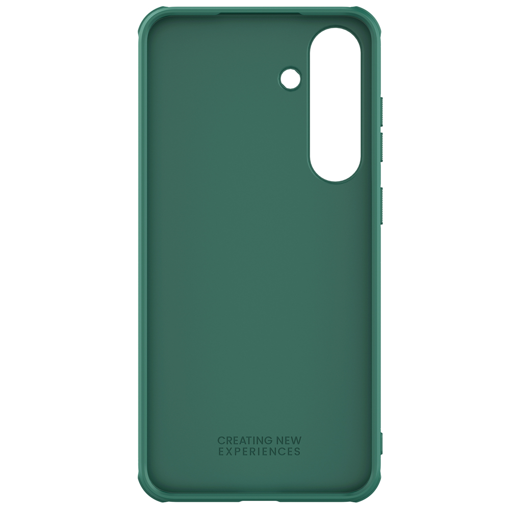 Усиленный чехол зеленого цвета (Dark Green) от Nillkin для смартфона Samsung Galaxy S25+ Плюс, серия Super Frosted Shield Pro