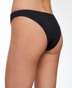 OYSHO Плавки бикини средней посадки из ткани пике, черный