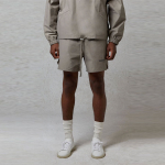 Шорты Fear of God Essentials FW20 Volley Shorts Taupe Logo, FOG-FW20-356