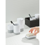 Мыльница tyer, белая/серая