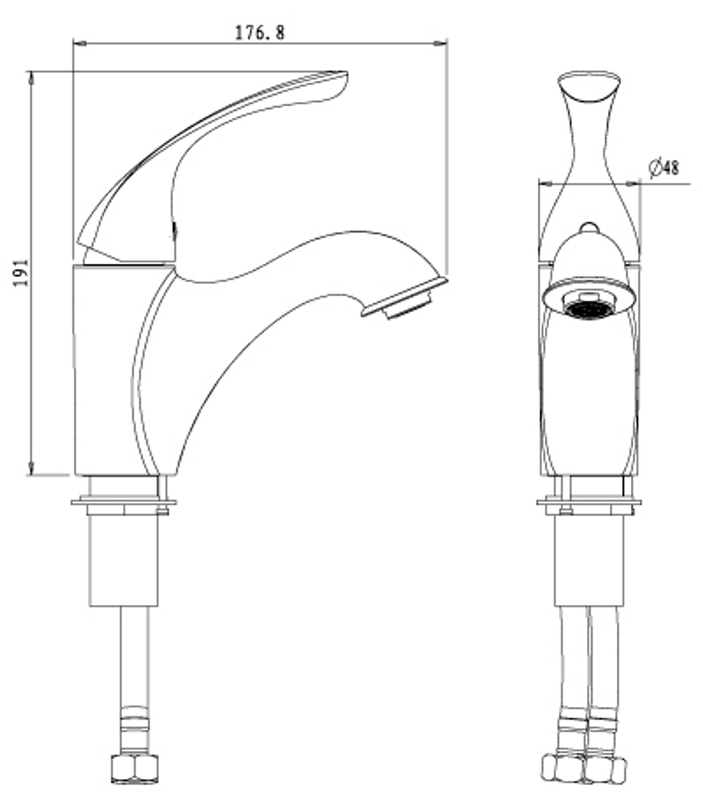 Смеситель для умывальника монолитный LEMARK INTENSE – LM5606C