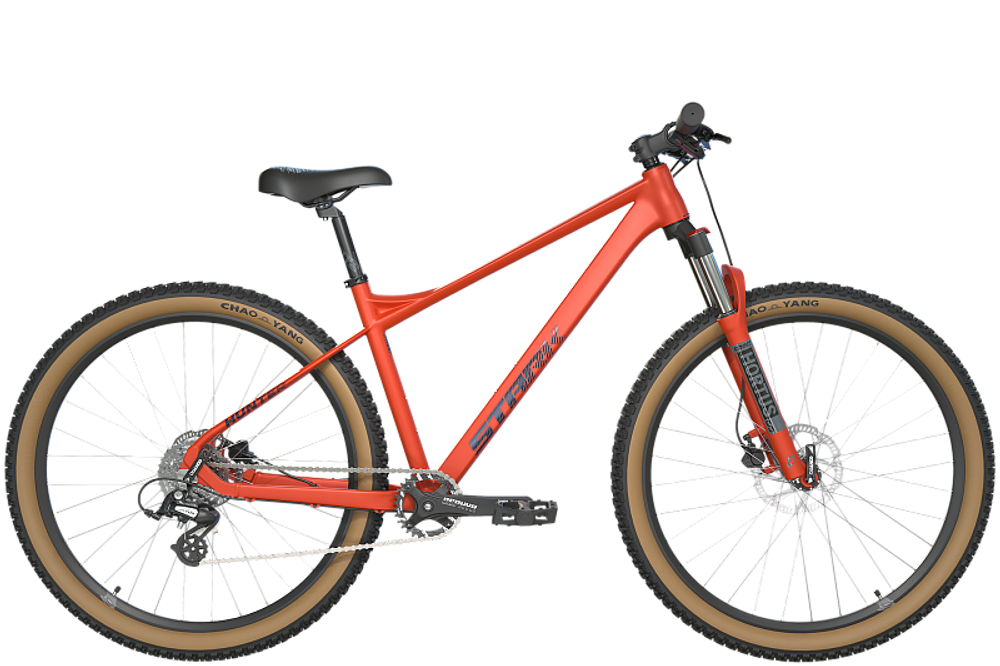Велосипед 29" Stark'25 Hunter 29.2 HD р.19" оранжевый матовый/грозовой