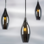 803027 Подвес PENTOLA 1х25W G9 ХРОМ/ДЫМЧАТЫЙ