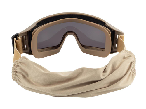 Маска стрелковая ShotTime Puma, защитная, хаки, линза серая